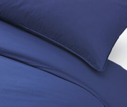 Habitat Cotton Rich 180 TC Plain Navy Bedding Set - King - thumbnail 2