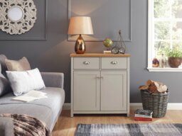 GFW Lancaster 2 Door 2 Drawer Sideboard - Grey - thumbnail 2
