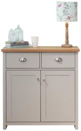 GFW Lancaster 2 Door 2 Drawer Sideboard - Grey - thumbnail 1