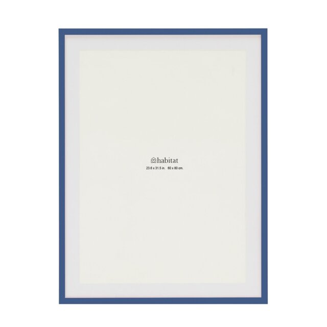 Habitat Blue Cobalt Picture Frame - 60X80cm - image 1
