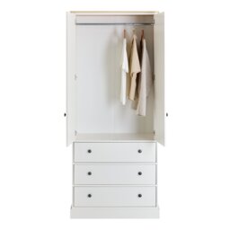 Argos Home Kensington 2 Door 3 Drawer Wardrobe - Ivory - thumbnail 2