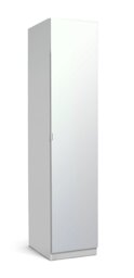 Habitat Munich 1 Door Mirror Wardrobe - White - thumbnail 1