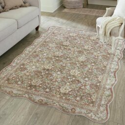 Classics Collection Summer Bloom Peach Cut Pile Rug - 120x160cm - thumbnail 1