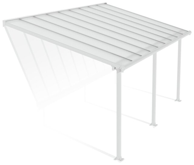 Palram Canopia Olympia 3 x 5.46m Patio Cover White Clear - image 1
