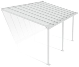 Palram Canopia Olympia 3 x 5.46m Patio Cover White Clear - thumbnail 1