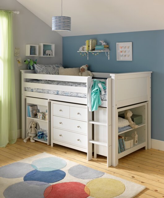 Habitat Brooklyn Ultimate Mid Sleeper Bed Frame - White - image 1