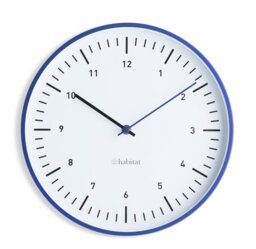 Habitat Analogue Wall Clock - Blue - thumbnail 1