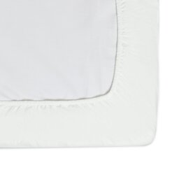 Habitat Anti-Microbial Cotton White Fitted Sheet - Double - thumbnail 2