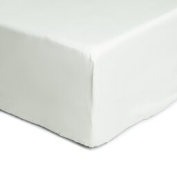 Habitat Anti-Microbial Cotton White Fitted Sheet - Double - thumbnail 1