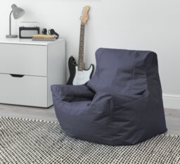 Kaikoo Large Black Teenager Bean Bag Chair - thumbnail 1