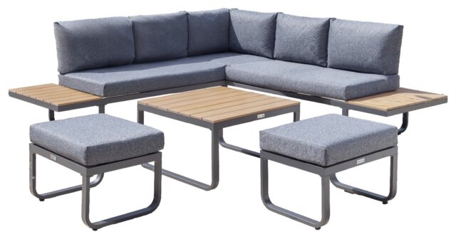Norfolk Leisure Billingford 7 Seater Garden Corner Sofa Set