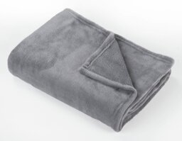 Argos Home Super Soft Fleece Throw - 150x200cm - Flint Grey - thumbnail 2