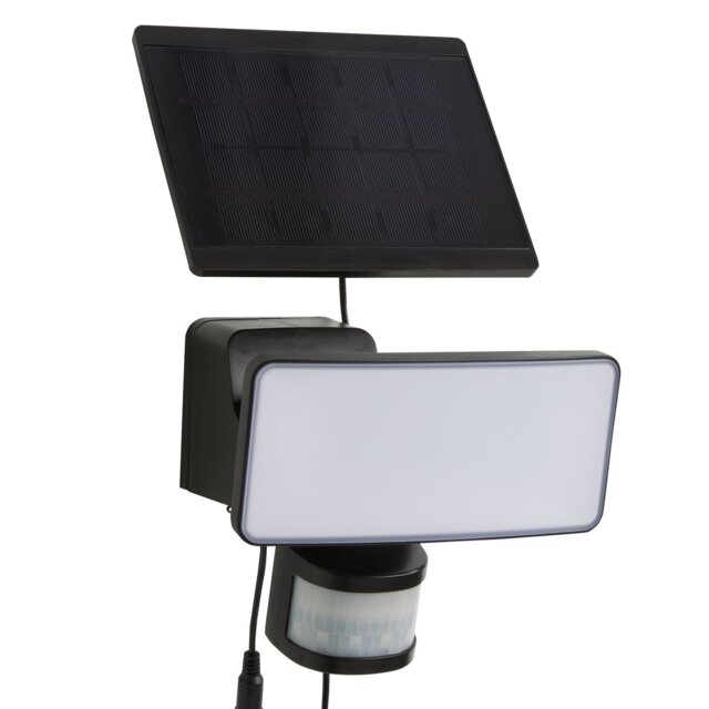 White Plastic Solar Sensor LED Flood Light - 800lm - image 1