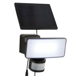 White Plastic Solar Sensor LED Flood Light - 800lm - thumbnail 2