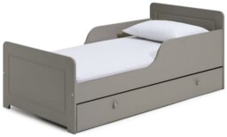 Habitat Brooklyn Toddler Bed With Drawer - Grey - thumbnail 1
