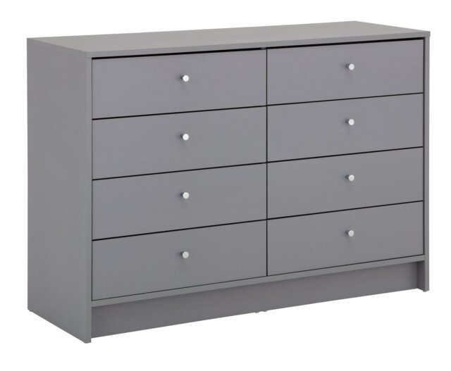 Argos Home Malibu 8 Drawer Chest - Grey - image 1
