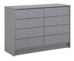 Argos Home Malibu 8 Drawer Chest - Grey - thumbnail 1