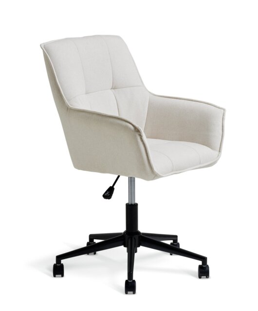 Habitat Rama Fabric Office Chair - White - image 1