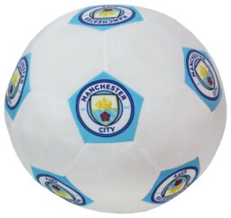 Manchester City Football Shaped Cushion - White - 25cm - thumbnail 2
