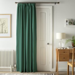 Argos Home Thermal Door Curtain - Green - 117x213cm - thumbnail 2