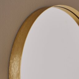 Argos Home Gold Aluminium Pill Shaped Wall Mirror - 60x40cm - thumbnail 2