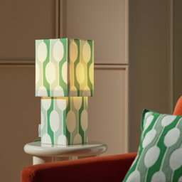 Habitat x Scion Large Billow Fabric Table Lamp - Green - thumbnail 2