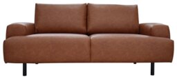 Habitat Julien Faux Leather 2 Seater Sofa - Tan - thumbnail 1