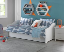 Habitat Brooklyn Day Bed, Trundle and Mattress-White - thumbnail 1