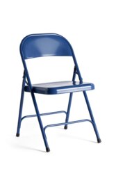 Habitat Macadam Metal Folding Chair - Blue - thumbnail 2