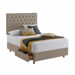 Silentnight Sassaria Superking 2 Drawer Divan Bed - Sandstone - thumbnail 2
