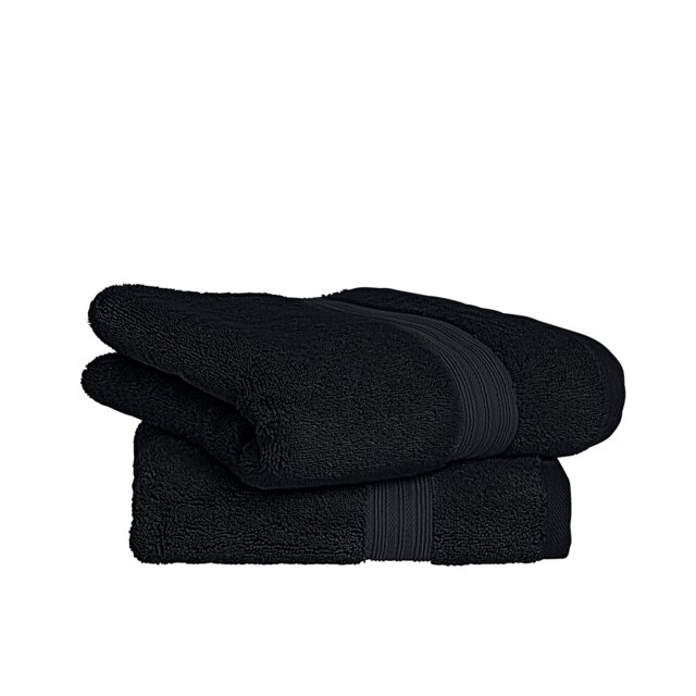 Habitat Egyptian Cotton 2 Pack Hand Towel - Slate - image 1