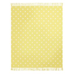 Argos Home Polka Dot Woven Throw - Yellow - 150x125cm - thumbnail 2