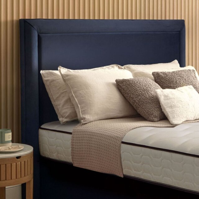 Silentnight Palermo Fabric Kingsize Headboard - Blue - image 1