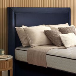Silentnight Palermo Fabric Kingsize Headboard - Blue - thumbnail 1