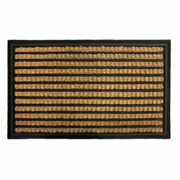 Mighty Mats Premium Rubber Natural & Black Doormat - 45x75cm - thumbnail 2