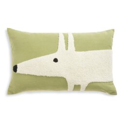 Habitat x Scion Mr Fox Cushions 2 Pack Green & White-30x60cm - thumbnail 1