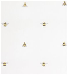 Argos Home Hideaway Bee Print White Bedding Set - Kingsize - thumbnail 2