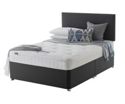 Silentnight Travis Kingsize Ortho Divan Bed - Charcoal - thumbnail 1