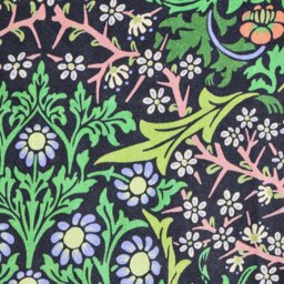 Habitat x Morris & Co. Blackthorn Curtains Green - 117x137cm - thumbnail 2
