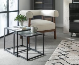 Habitat Morillo Nest of 2 Tables - Black - thumbnail 2