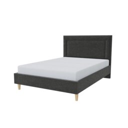 Millbrook Border Superking Fabric Bed Frame-Charcoal - thumbnail 2
