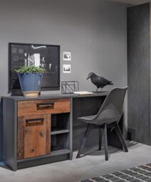 Nubi 1 Drawer Pedestal Desk - thumbnail 2