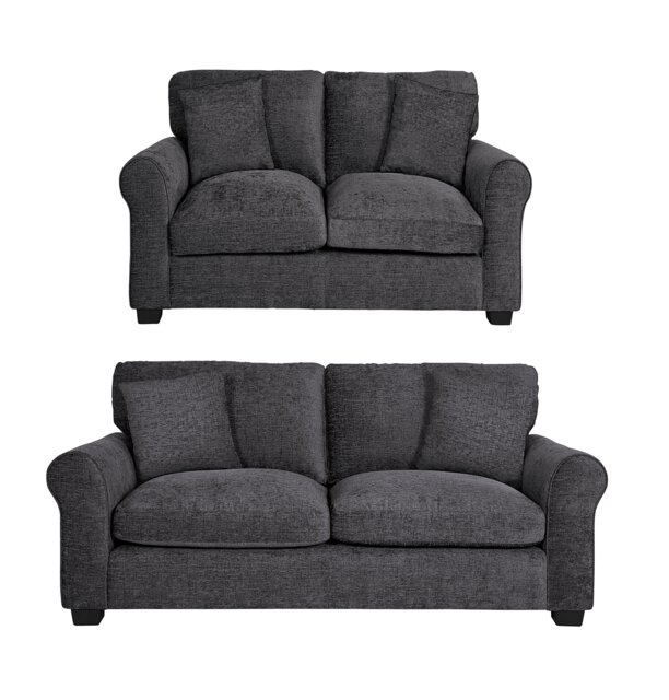 Argos Home Taylor Fabric 2 Seater & 3 Seater Sofa - Grey - image 1