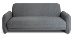 Habitat 60 Trac Fabric 3 Seater Sofa - Grey - thumbnail 1