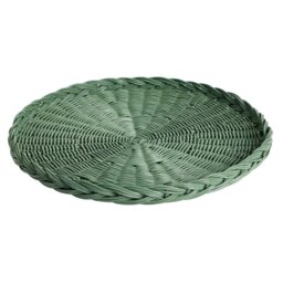 Habitat Handwoven Rattan Decorative Tray - Green - thumbnail 2