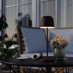 EGLO Mannera Steel LED Rechargeable Table Lamp - Brown - thumbnail 2
