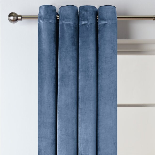 Habitat Dimout Eyelet Curtains - Navy - 117x137cm - image 1