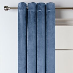 Habitat Dimout Eyelet Curtains - Navy - 117x137cm - thumbnail 1