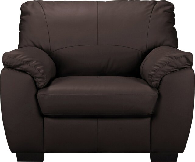 Argos Home Milano Leather Armchair - Chocolate - image 1