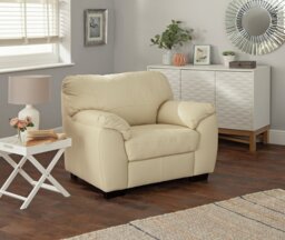Argos Home Milano Leather Armchair - Chocolate - thumbnail 2